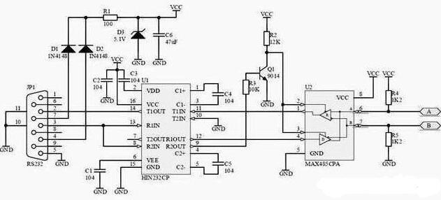 RS232接口的定義 安徽得潤電氣技術(shù)有限公司，主營：高低壓開關(guān)柜，高低壓無功補償柜，消弧消諧設(shè)備，自動化控制系統(tǒng)柜  全國統(tǒng)一客服熱線：400-0551-777